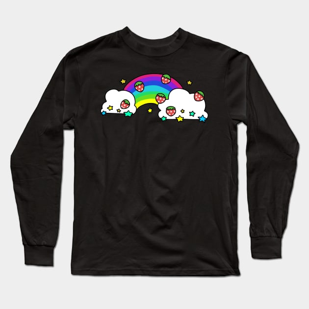 Strawberry Rainbow Long Sleeve T-Shirt by saradaboru